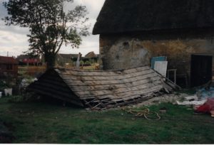 Demolition in progress